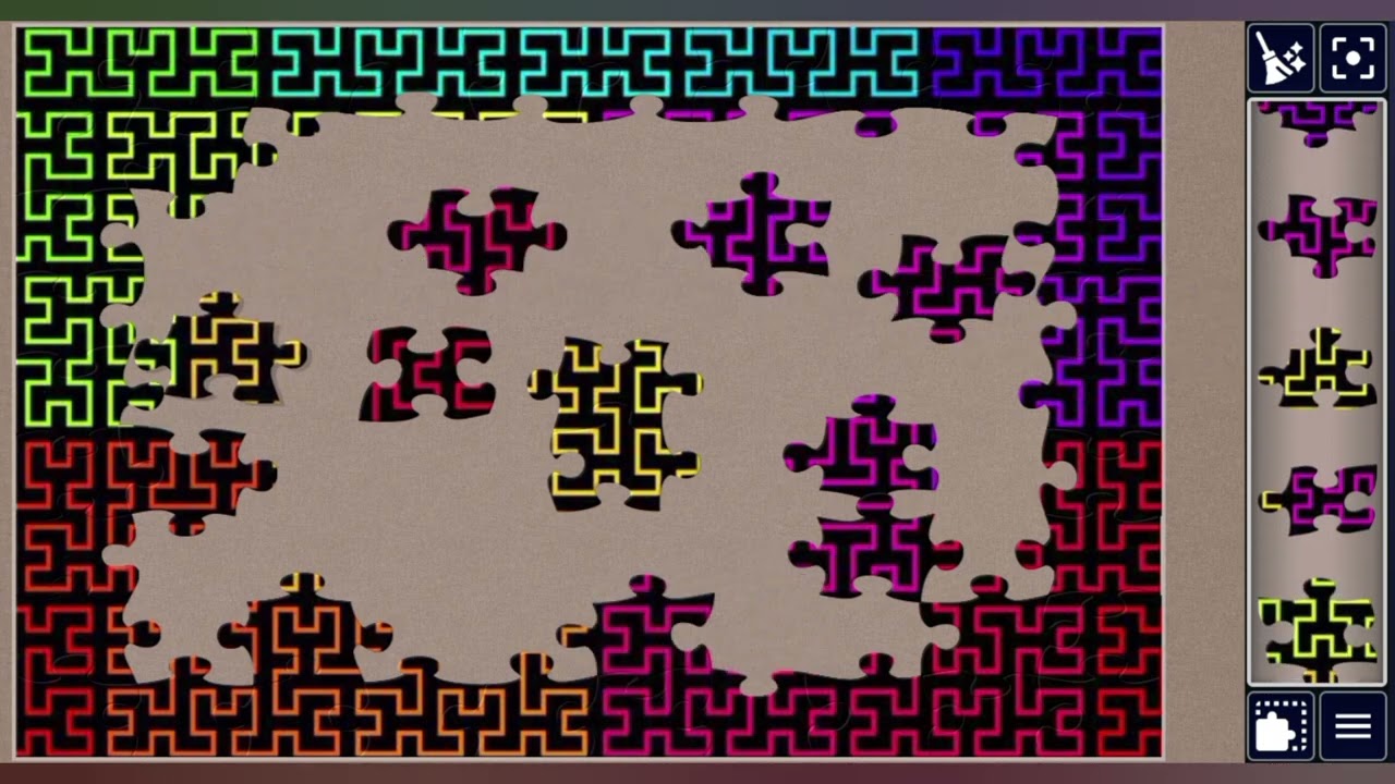 Vibrant Puzzle Grid 👾🌈🎉🧩 amazing jigsaw puzzle 🧩//@jigsawpuzzle45 
