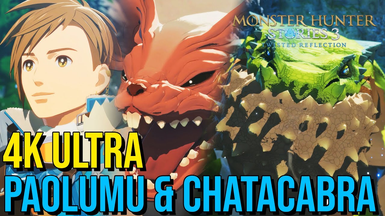 PAOLUMU & CHATACABRA Boss Fight - Monster Hunter Stories 3 (4K, ULTRA) - No Commentary