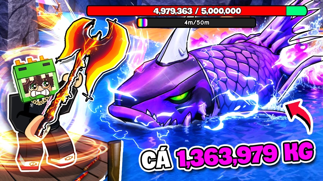 KHANGG CÂU CÁ VẠN CÂN NẶNG 1,363,979 KG SIÊU HIẾM PHÁ ĐẢO TITAN FISHING | ROBLOX