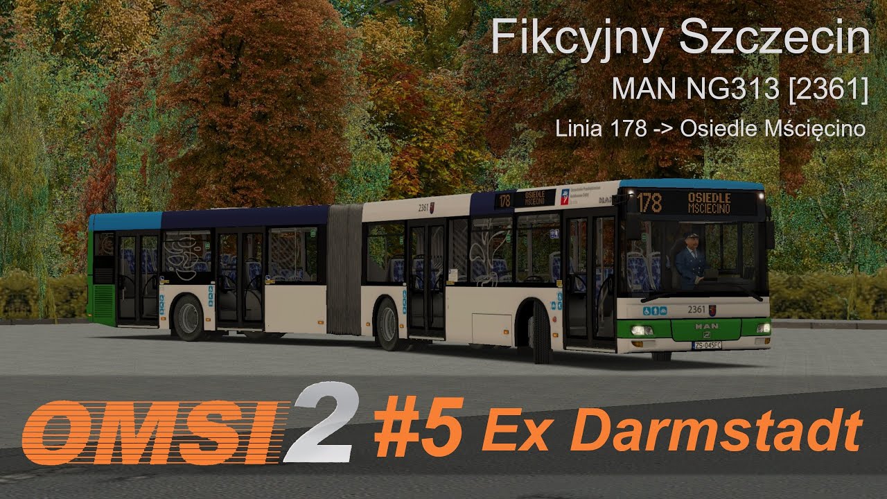 OMSI 2 #5: Ex Darmstadt | Fikcyjny Szczecin - linia 178 | MAN NG313 [2361]