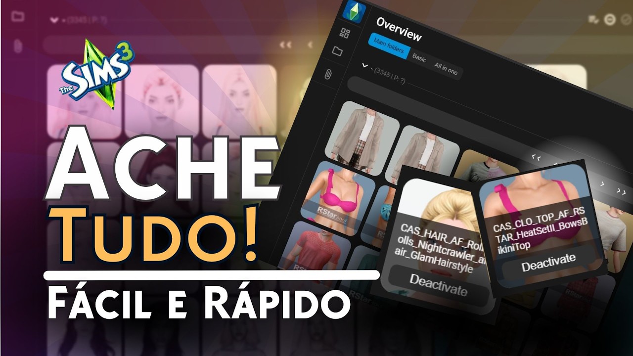 NUNCA mais perca o CONTROLE dos seus Conteúdos Personalizados: Sims 3 Mod Manager #thesims3