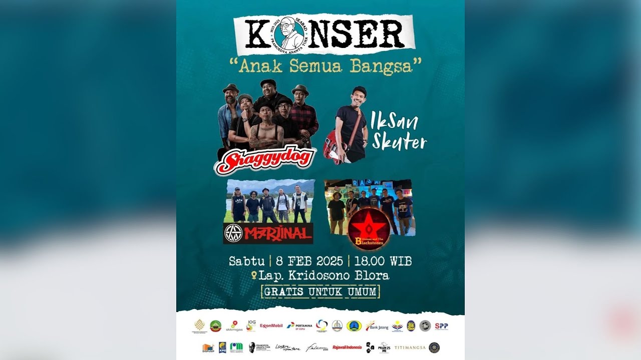 Konser Anak Semua Bangsa bersama Shaggydog, Iksan Skuter, Marjinal & Blackstone