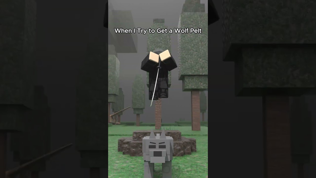 When I Try to Get a Wolf Pelt in 99 Nights in the Forest ☠️