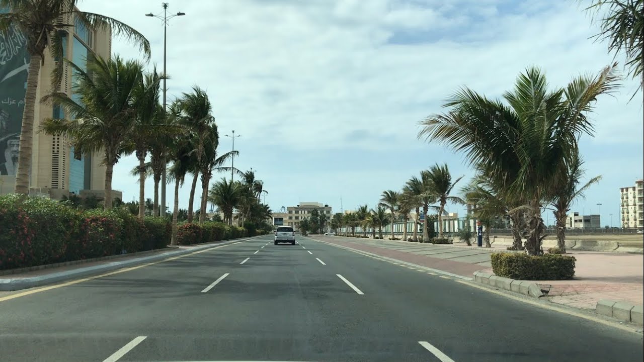 كورنيش جدة الاوسط حي الحمراء جولة صباح الجمعه