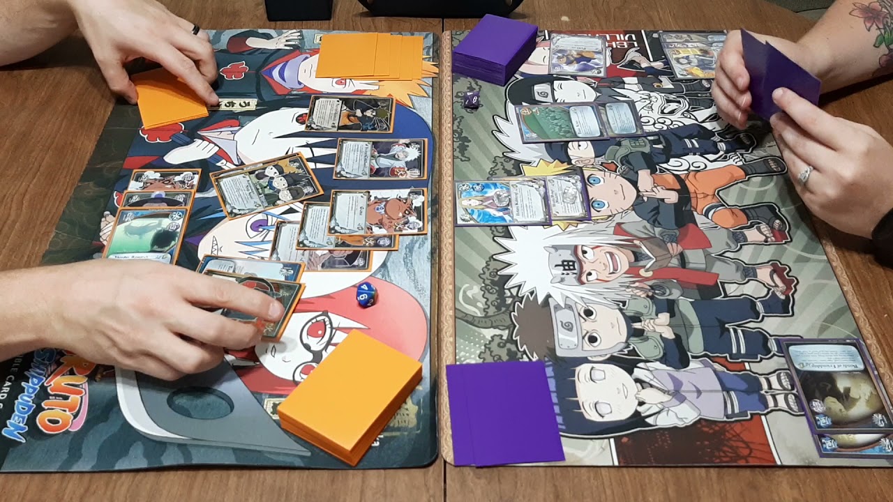 Naruto CCG Game Play - Sage Toads Vs Leaf Academy