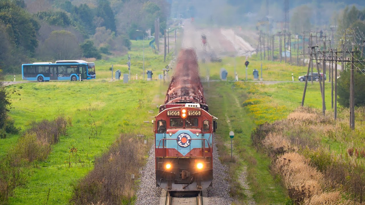 C36-7i 1505 Leaving Kohtla station