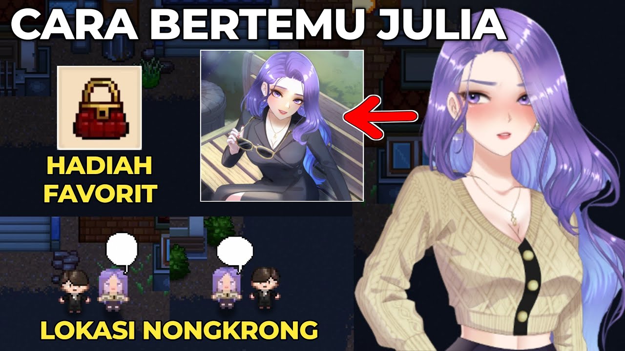 Cara Bertemu Julia, Hadiah Kesukaan dan Jadwal Muncul Julia di Citampi Stories