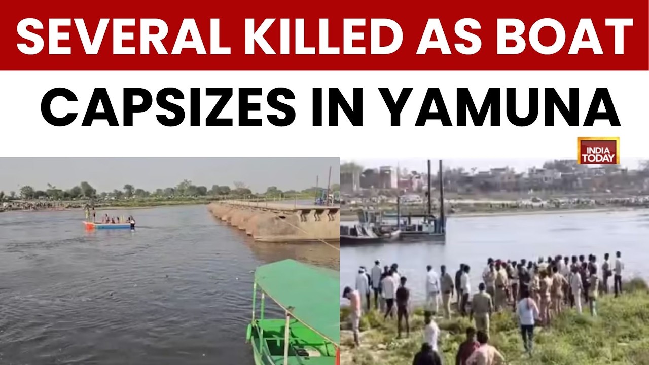 Mathura:  At Least 10 Dead After Boat Capsizes In Yamuna | Rescue Operation Continues | Punjab | UP