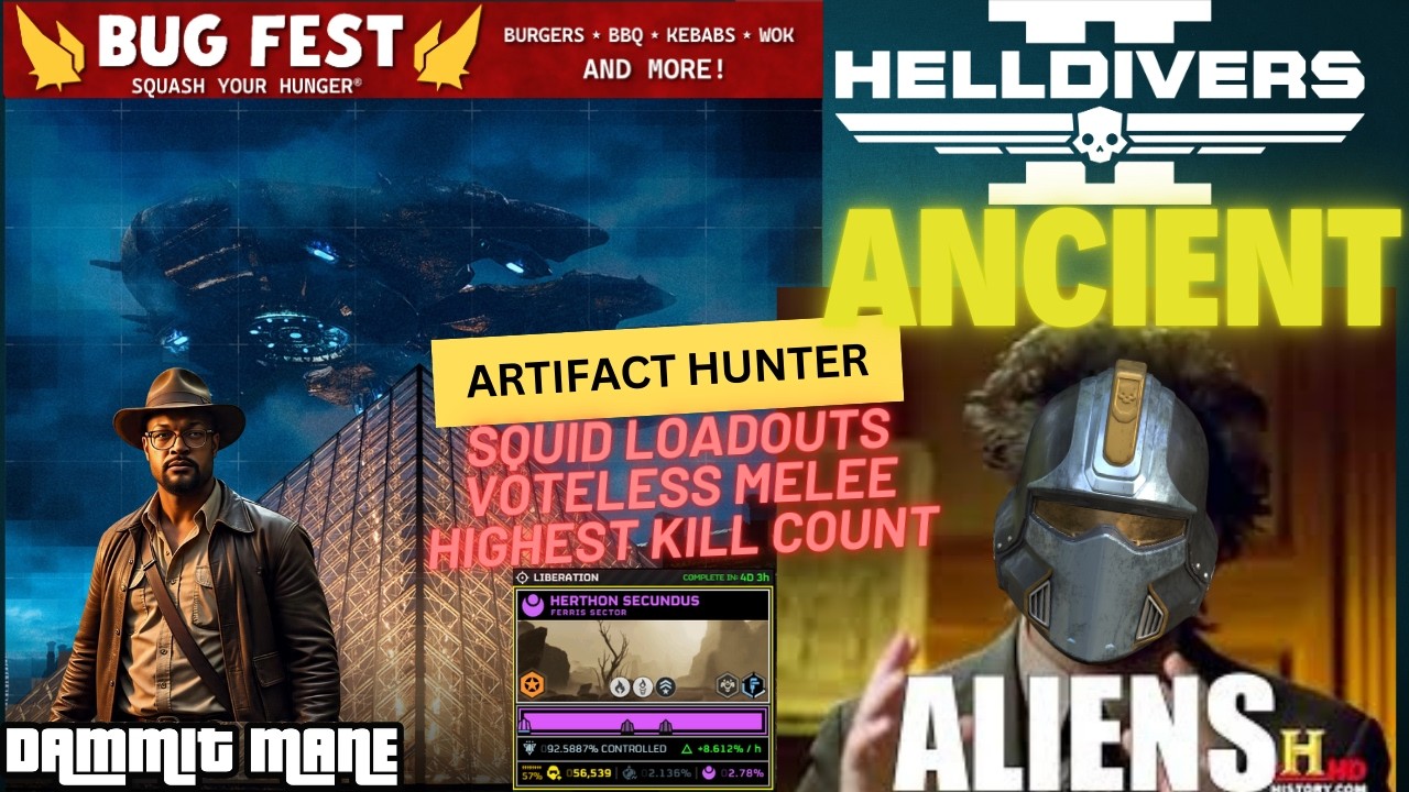 👾🔴ANCIENT ALIEN SQUIDS? | BUG FEST FOR WINGS??? | Helldivers 2