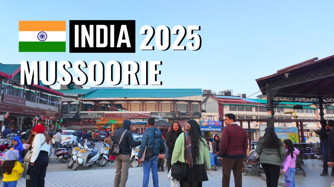 Explore Mussoorie Mall Road 2025 🇮🇳 - Shopping, Food & Mountain Vibes (4K)