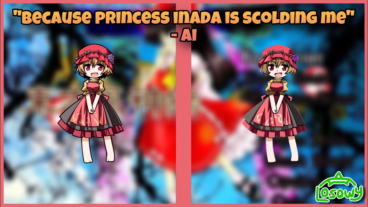 “Because Princess Inada is Scolding Me” except AI continues the song (touhou)