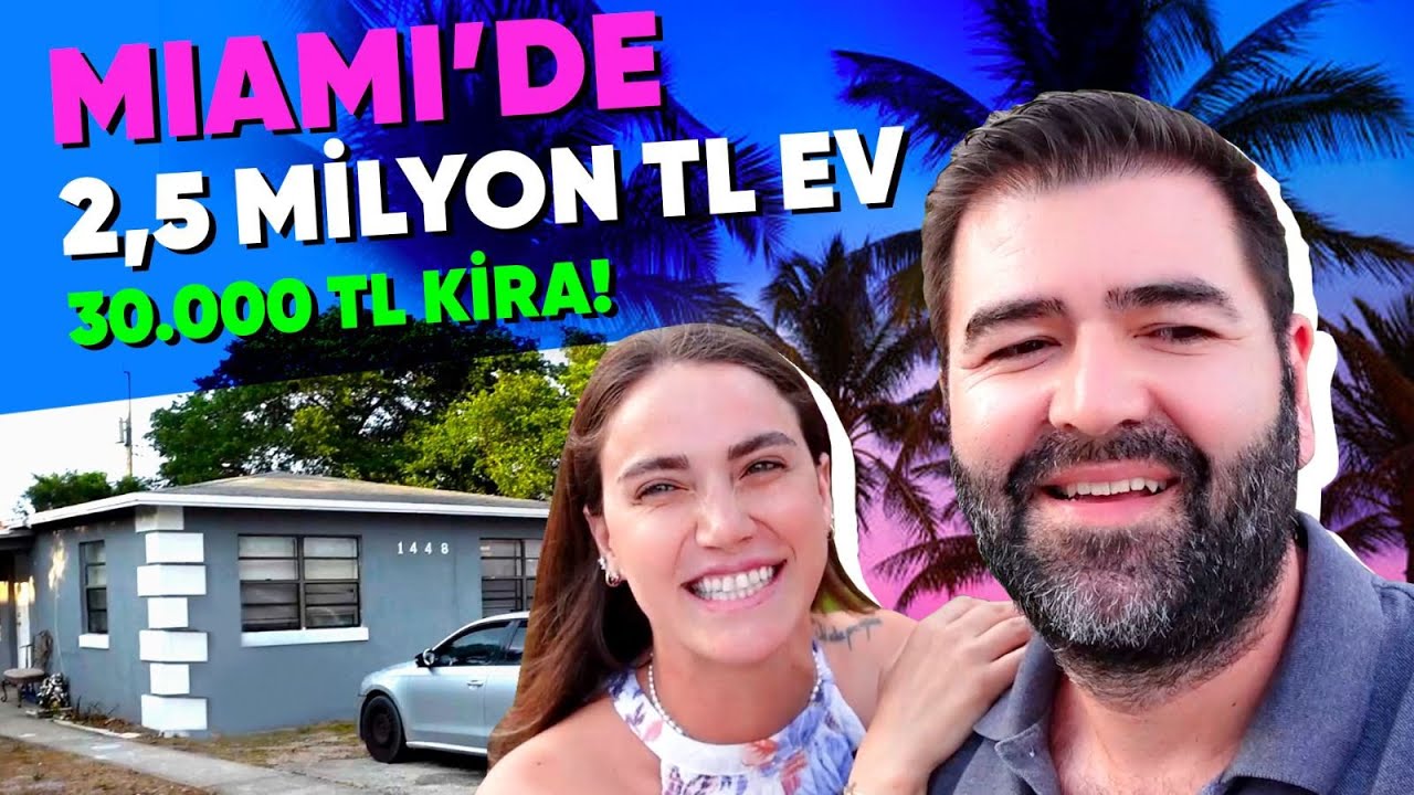 Miami'de 2.5 Milyon TL'ye Satılan Evi Gezdik! 