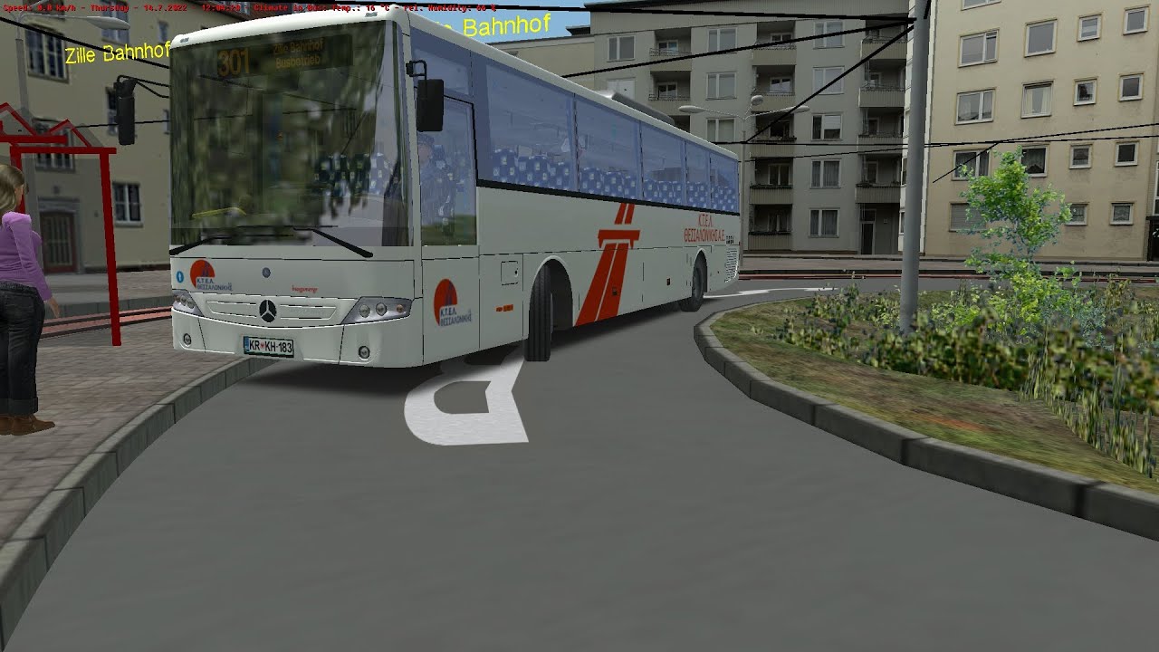 OMSI2 GR 🚌 Mercedes Benz Intouro 🎨 KTEL Thessalonikis 🗺Kbergbahn