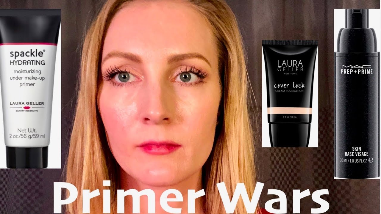 Laura Geller Spackle Primer vs MAC Prep + Prime & Laura Geller Coverlock Primer