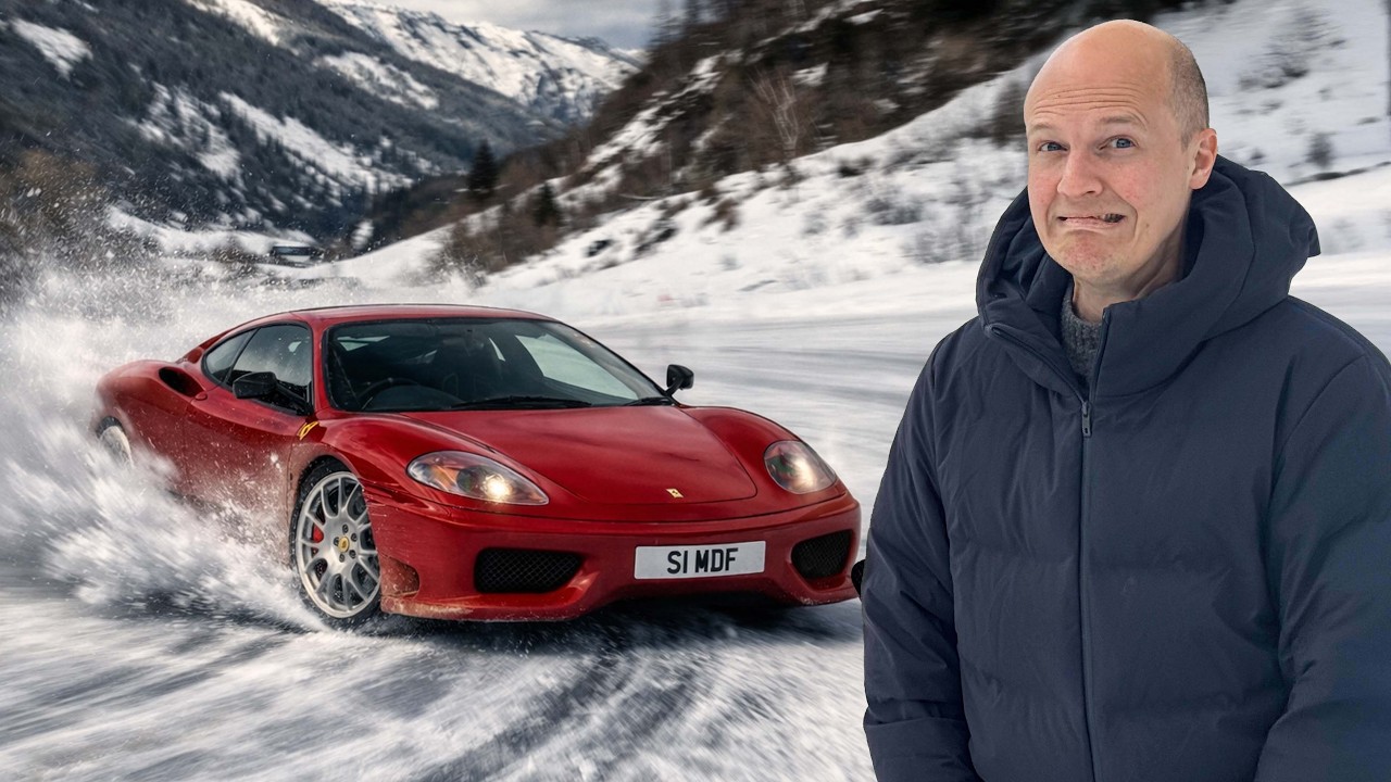 Driving My 20-Year-Old Ferrari On Ice!