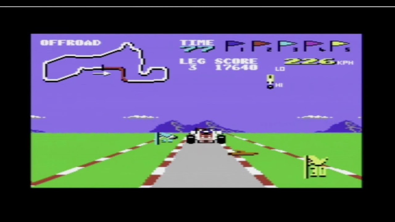 Buggy Boy (Commodore 64 Version) - Offroad Course Longplay
