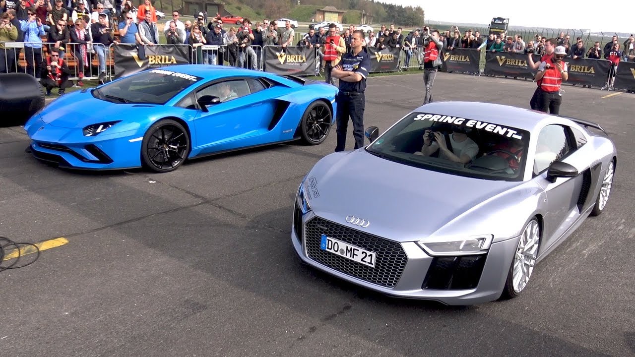 Audi R8 V10 Plus vs Lamborghini Aventador S