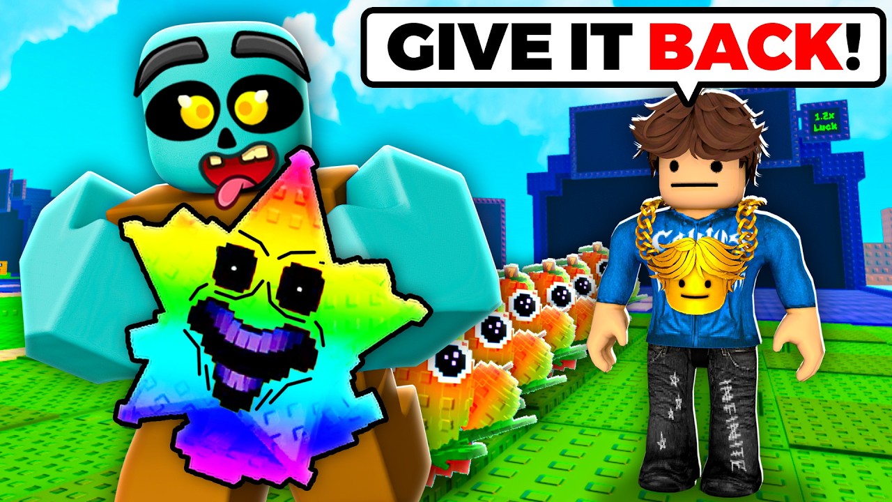 Я украл лучшие растения у ютуберов в игре Plants vs Brainrots!