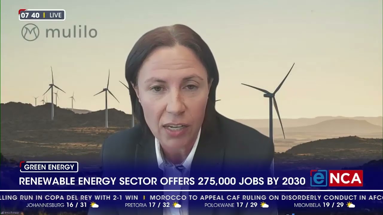 Renewable energy sector offers 275,000 jobs by 2030