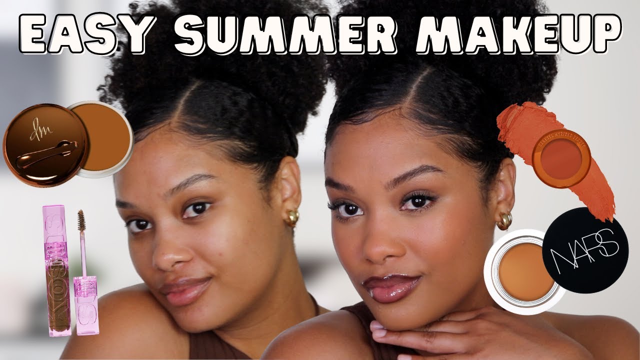 SUMMER 2023 light & natural glowy makeup routine
