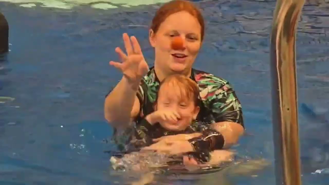 Proud Nanny todays swimming lesson