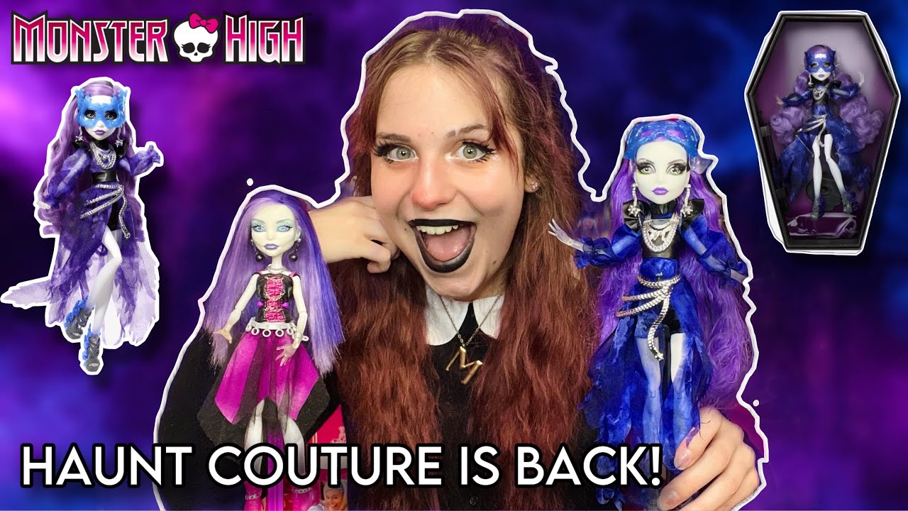Missing Her EYEBROW! Monster High Haunt Couture Midnight Runway Spectra Vondergeist Doll Unboxing