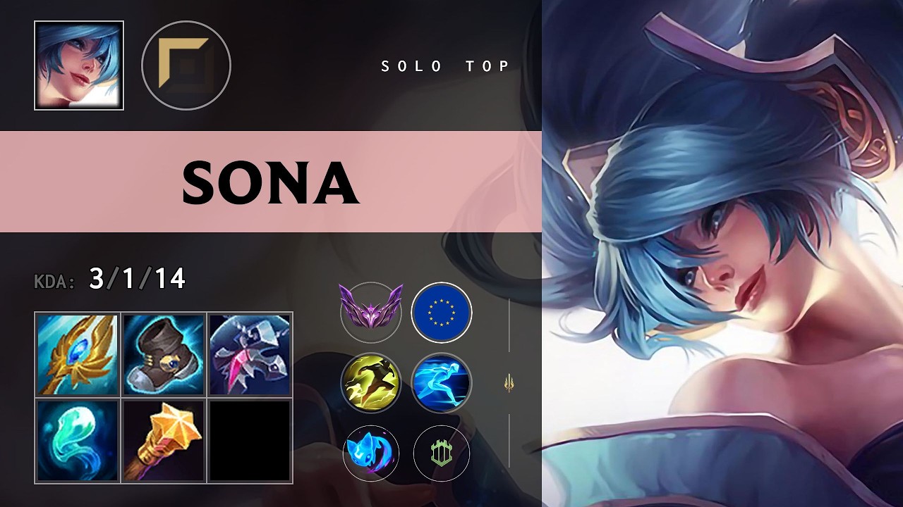 Sona Top vs Zoe - EUW Master Patch 26.11