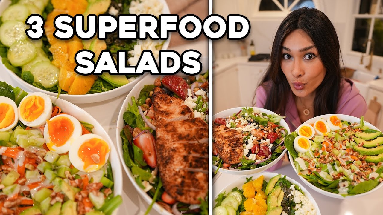 3 EASY Salads For Glowing Skin, Hair and Nails!