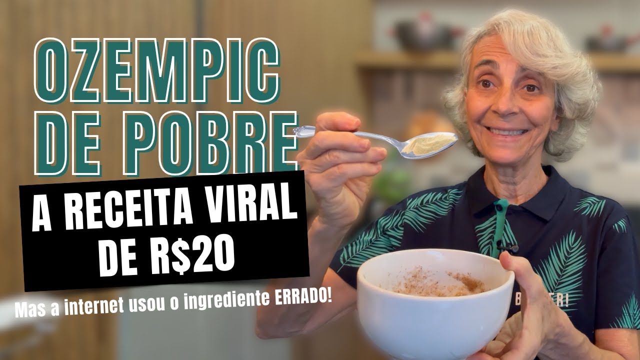 Ozempic Natural? A mentira do TikTok e a receita que FUNCIONA