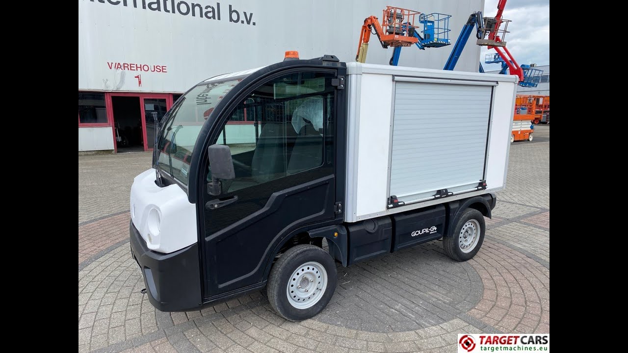 782969 GOUPIL G4 ELECTRIC UTILITY VEHICLE UTV CLOSED BOX VAN 2017 WHITE 1210KM