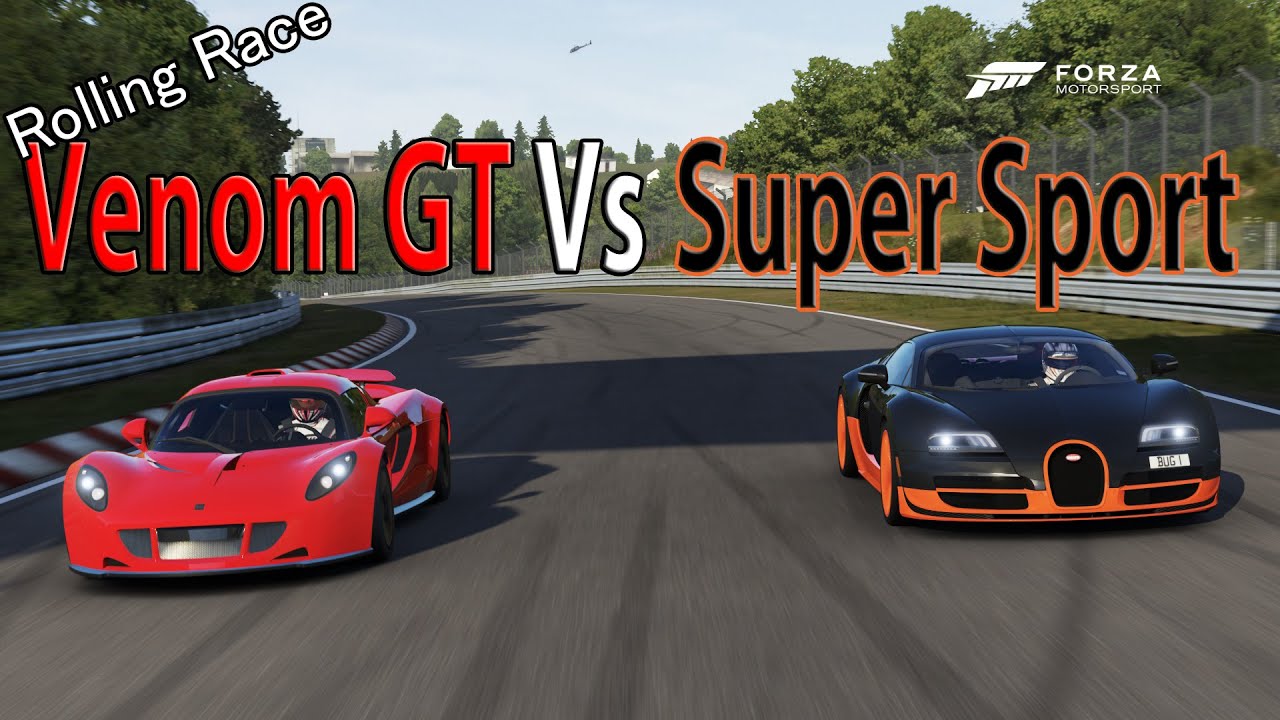 Forza Motorsport 6 - DRAG RACE: Bugatti Veyron Super Sport Vs Hennessey Venom GT