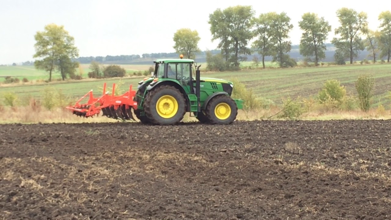 John Deere 6195М & Глубокорыхлитель Gaspardo PINOCCHIO 300