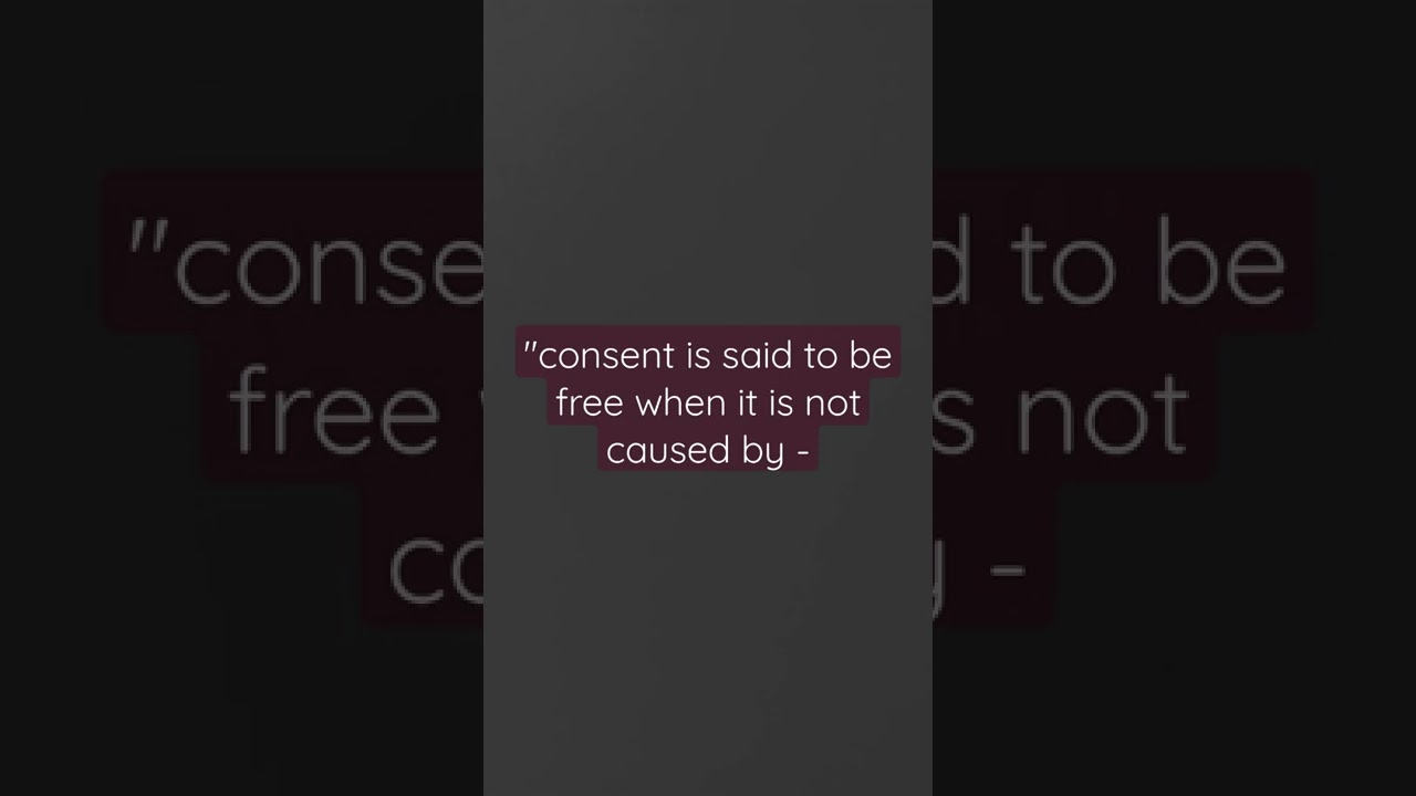contract 1; Definition of free consent