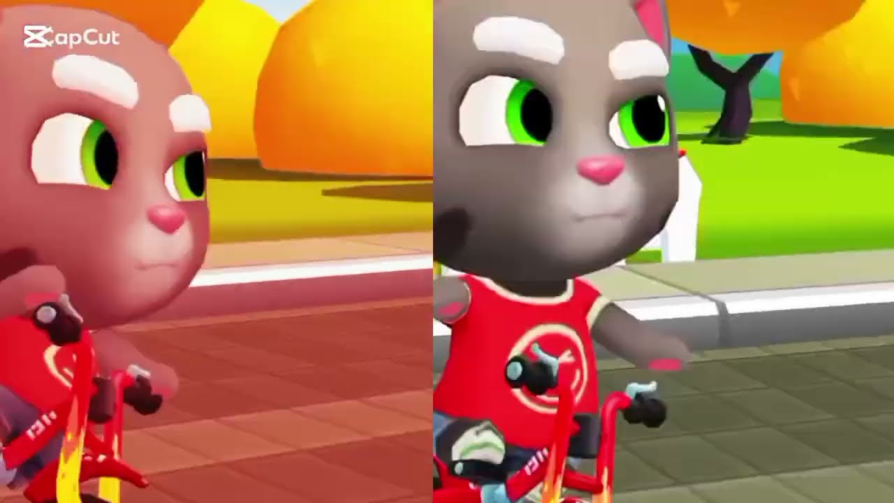 Talking Tom game gold run Panda Tom Vs Reindeer ginger VS snowmanTom VS polar Bear Angela part 4