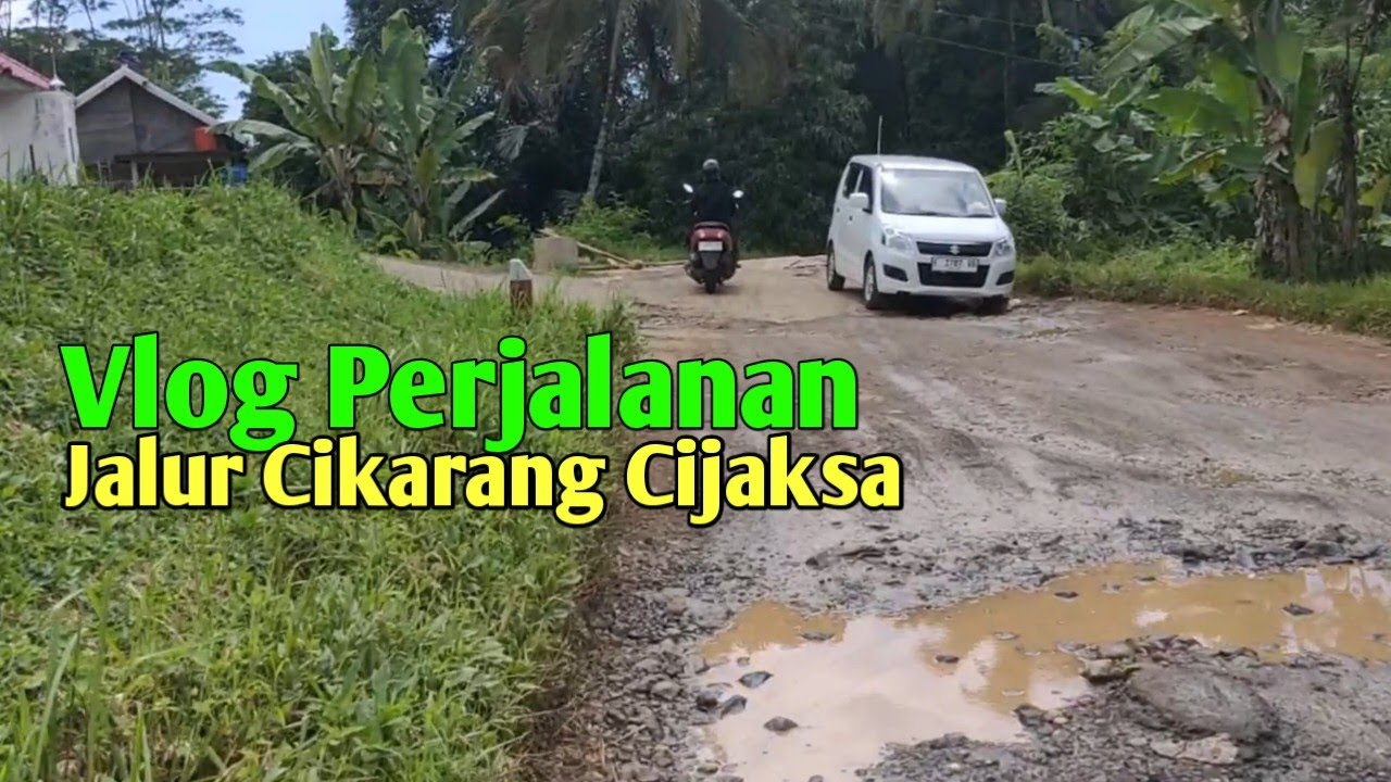 Perjalanan Menuju Jampang Kulon Dengan Akses Jalan Yang Rusak / Wilayah Kabupaten Sukabumi