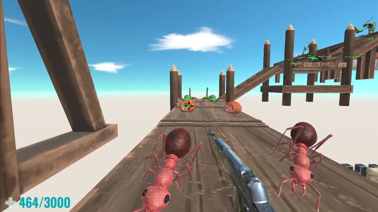 FPS Avatar : Facing the Monster on the Bridge  - Animal Revolt Battle Simulator