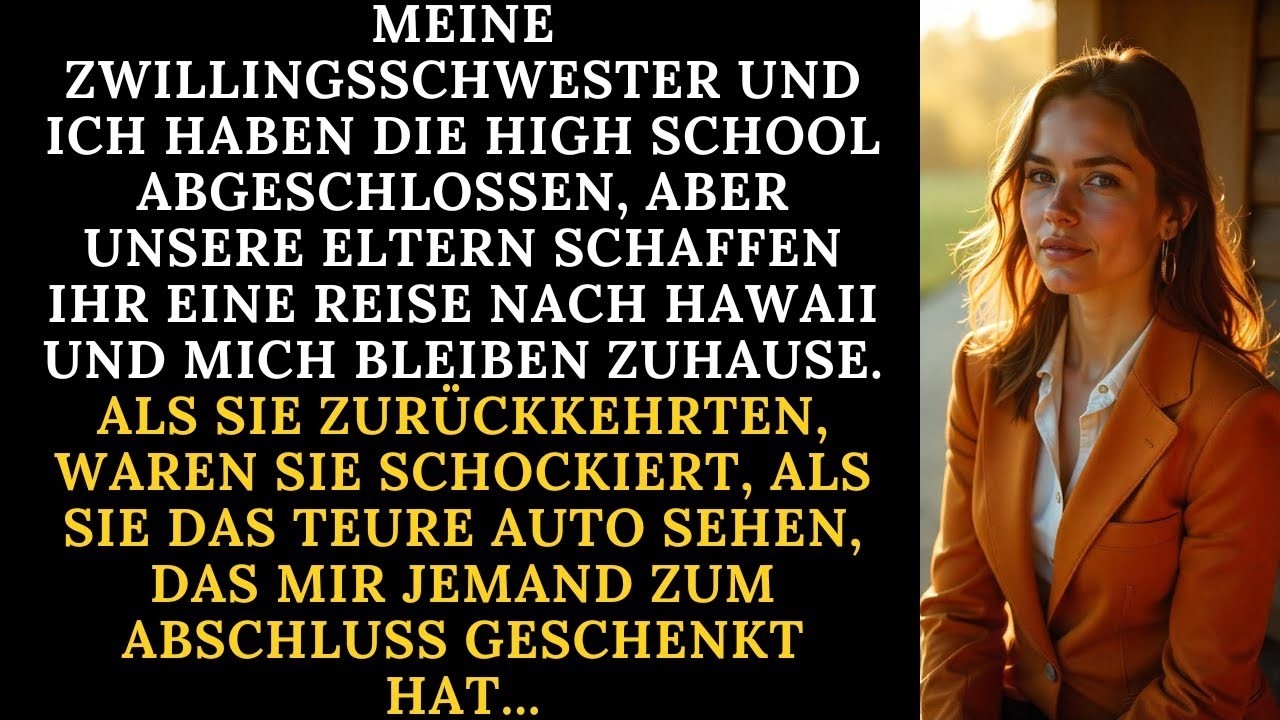 Meine Zwillingsschwester und ich haben die High School abgeschlossen, aber meine Eltern haben ihr...