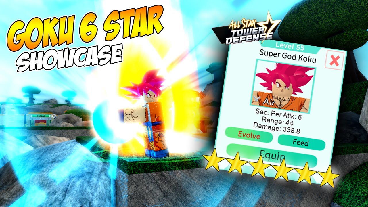 NEW CODE - GOKU SUPER SAIYAN GOD 6 STAR IS OP in ALL STAR TOWER DEFENSE!