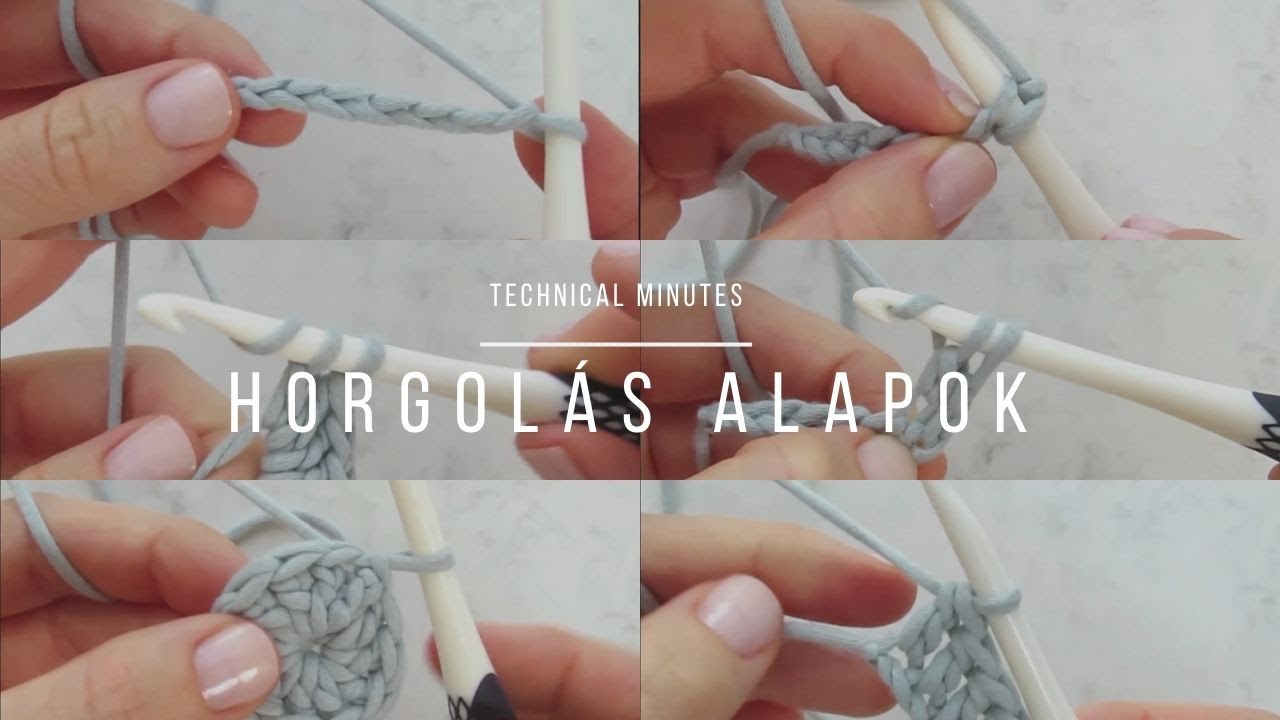 Horgolás alapjai - horgolás kezdés, horgolt minta