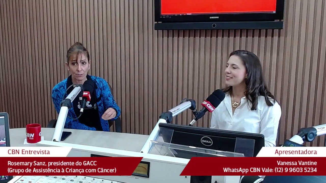 CBN na Rede com a jornalista Rosemary Sanz, do GACC (Grupo de Assistência à Criança com Câncer)
