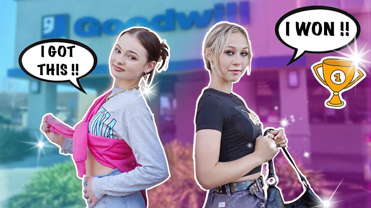 Who Can Find The CUTEST OUTFIT in a Thrift Store CHALLENGE | Alex Bryant