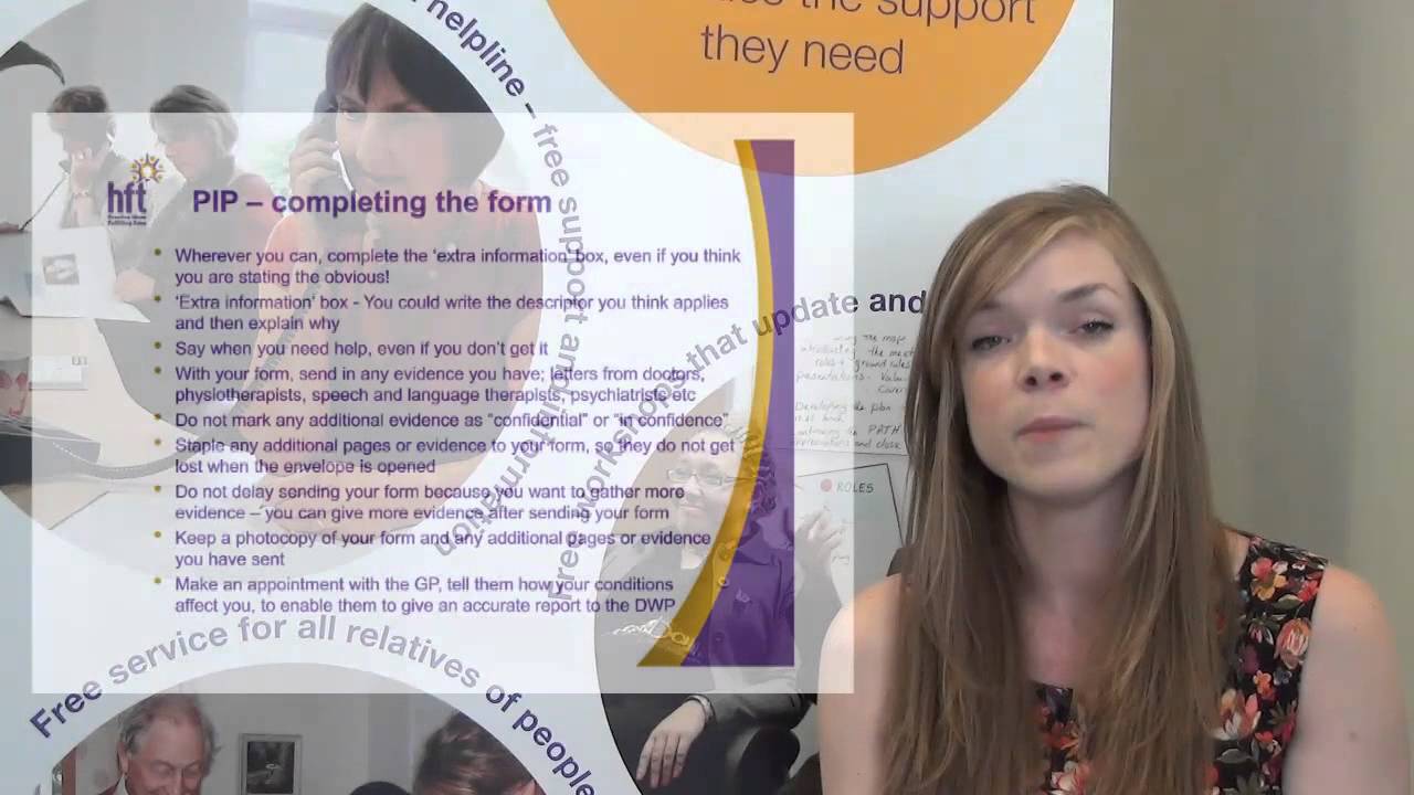 Personal Independence Payment (PIP) Tips for family carers - Filling out a form