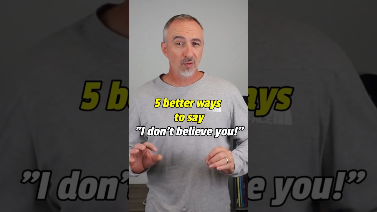 I don't believe you!  How to sound more polite in English #learnenglish #easyenglisheveryday