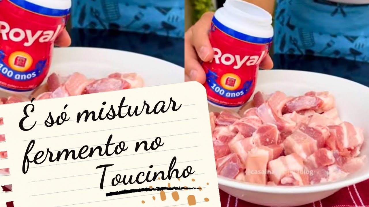 É só misturar Fermento Royal no Toucinho, que você vai se surpreender com o resultado!