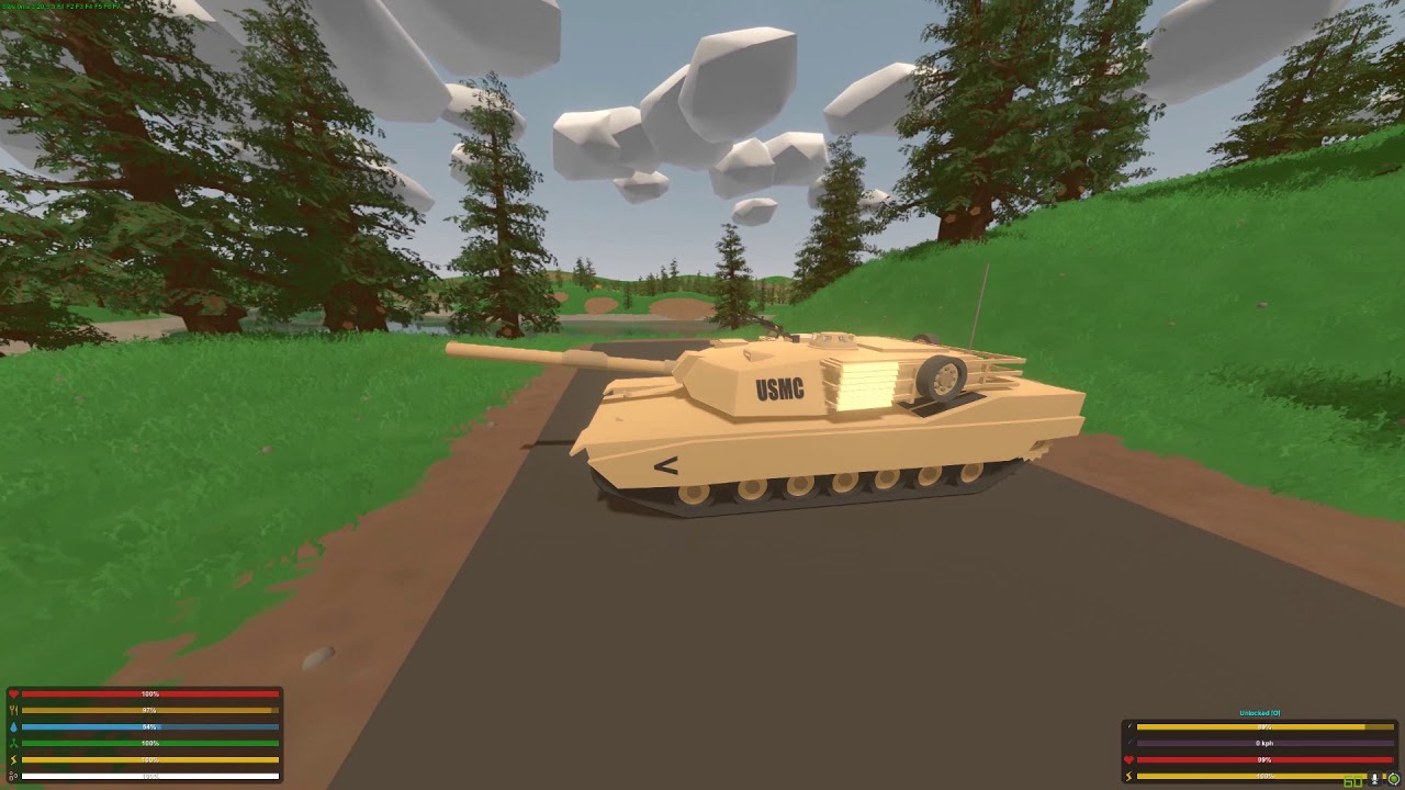 Unturned ZWS Concept - Tank Hull Aiming and Pivot Turning