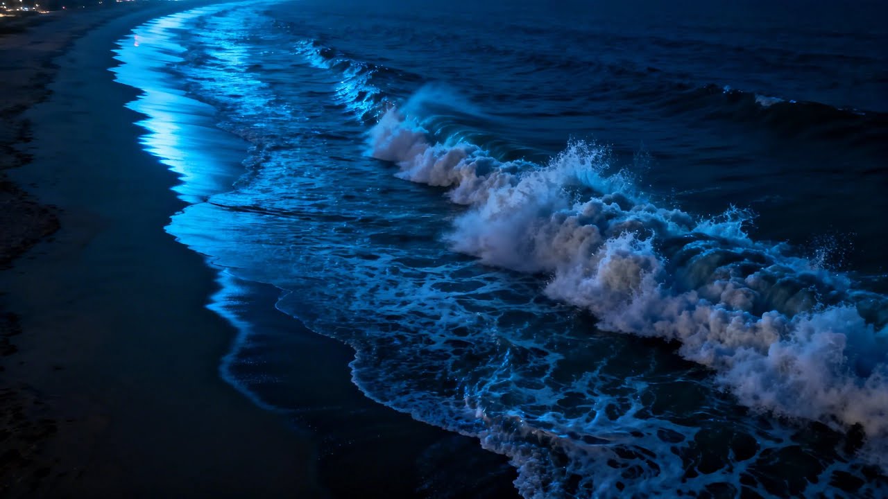 Ocean Waves for Deep Sleep, Dark Screen Ocean Sounds for Calm Sleep