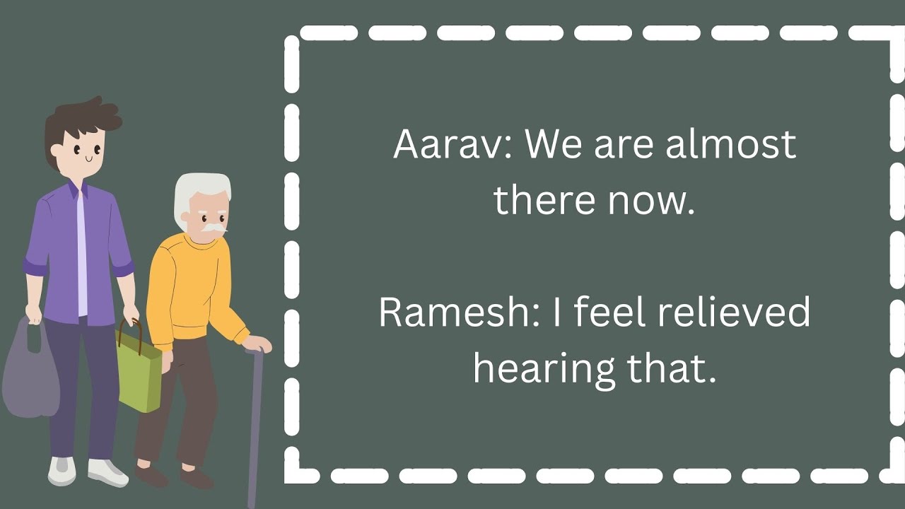 English Conversation Between a Kind Boy and an Old Man with Heavy Bags | English Speaking Practice