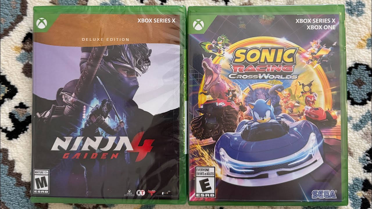 Unboxing Ninja Gaiden 4 Deluxe Edition & Sonic Racing Crossworlds