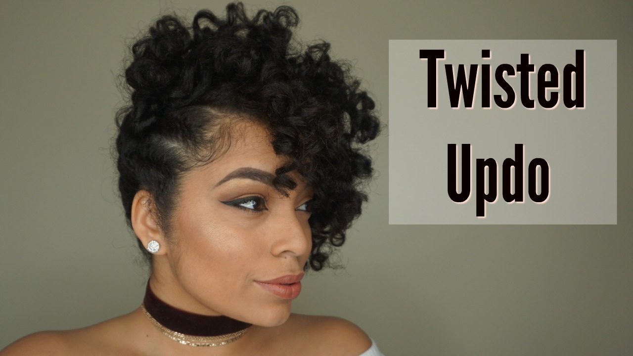 Flat Twist Updo with Curls | Natural Hair