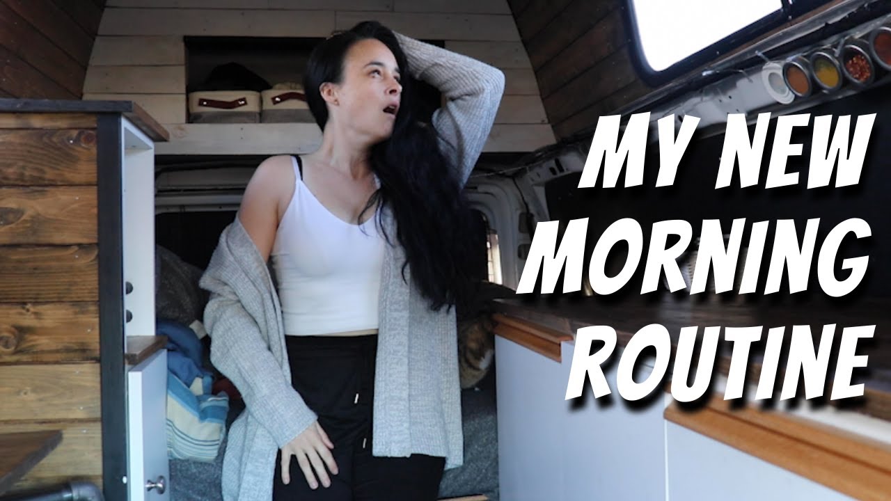 Solo female traveler/ My new morning routine since I have an heater inside my tiny home on wheel